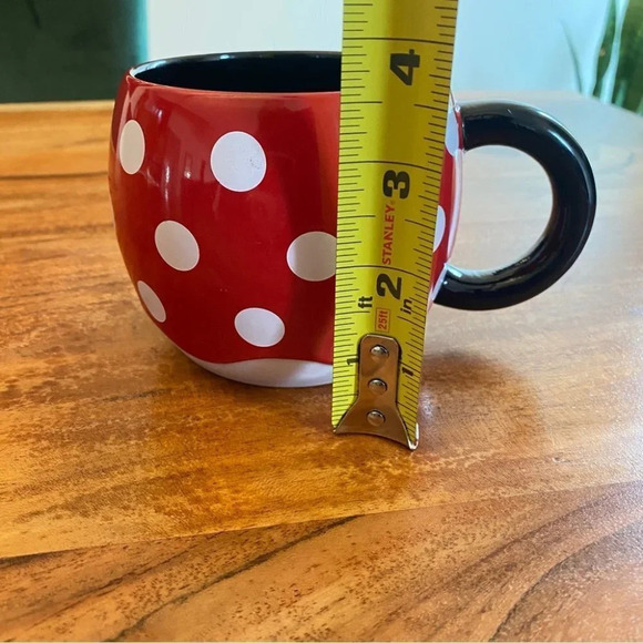 Disney  Minnie Mouse 25th Anniversary Coffee Cup Mug Red Polka Dot Lg 20oz NWOT - Picture 5 of 9